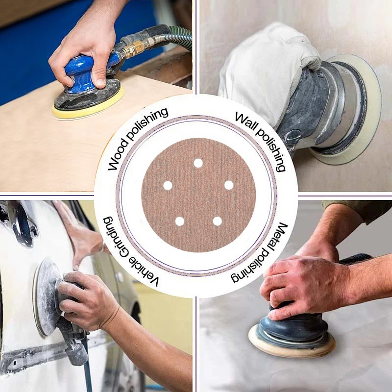 Hook and Loop sandpaper abrasive disc