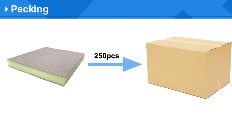 Sanding sponge pad for wood